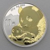 Silbermünze 30g "Panda" 2019 (vergoldet) (China)