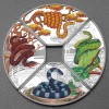 Silbermünze 4 x 1oz "Schlange" 2025 (PP/koloriert) Set – 4-teilig Quadrant (Tuvalu)