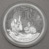 Silbermünze 5oz "Hase" 2011 Lunar II – Year of the Rabbit diff. (Australien)