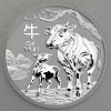 Silbermünze 5oz "Ochse" 2021 Lunar III – Year of the Ox (Australien)