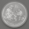 Silbermünze 5oz "Affe" 2016 Lunar II – Year of the Monkey 19% (Australien)