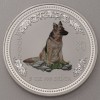 Silbermünze 5oz "Hund" 2006 (koloriert) Lunar I – Year of the Dog (Australien)