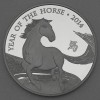 Silbermünze 5oz "Pferd" 2014 (PP) Lunar – Year of the Horse (Großbritannien)