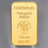 Goldbarren 1oz HERAEUS, geprägt 