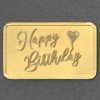 Goldbarren 2,5g Gravur "Happy Birthday" 