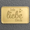 Goldbarren 2,5g Gravur "Ich Liebe Dich" 