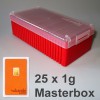 Goldbarren 25x 1g VALCAMBI (Masterbox) 