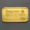 Goldbarren 50g DEGUSSA, "Resale" 