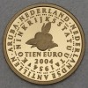 Goldmünze 10 Euro "Selbstständigkeit" 2004 50 Jahre nationale Autonomie (Niederlande)