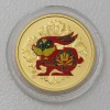 Goldmünze 1/10oz "Hase" 2011 koloriert Lunar (China)