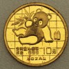 Goldmünze 1/10oz "Panda" 1989 (China)