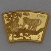 Goldmünze 1/2oz "Affe" 2004 Lunar - Fächerform (China)