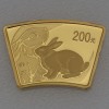 Goldmünze 1/2oz "Hase" 2011 Lunar - Fächerform (China)