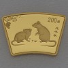 Goldmünze 1/2oz "Ratte" 2008 Lunar - Fächerform (China)