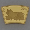 Goldmünze 1/2oz "Schwein" 2007 Lunar - Fächerform (China)