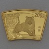 Goldmünze 1/2oz "Tiger" 2010 Lunar - Fächerform (China)