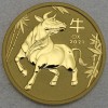 Goldmünze 1/4oz "Ochse" 2021 Lunar III – Year of the Ox (Australien)