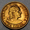 Goldmünze 1 Libra "Inka/Indianerkopf" Wahrheit & Gerechtigkeit (Peru)