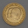 Goldmünze "2000 Kronor 1999" (Schweden) Carl XVI Gustaf & Kronprinzessin Victoria
