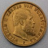 Goldmünze "20 Mark König Wilhelm II." (Württmbg.) 