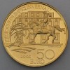 Goldmünze "50 Euro-2005 Reitstandbild" (Italien) 