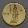 Goldmünze "50 Pounds - 1972" (Malta) 