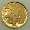 Goldmünze 5 Dollars "200 Jahre Verfassung" 1987 (USA)