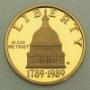 Goldmünze "5 Dollars 1989-200 Jahre Kongress USA" 