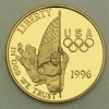 Goldmünze 5 Dollars "Olympia Fahnenträger" 1996 Flag Bearer (USA)