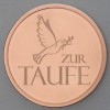 Kupfermedaille "Zur Taufe" Gravurmedaille