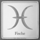 Silberbarren 1oz "Sternzeichen Fische" Gravurbarren quadratisch
