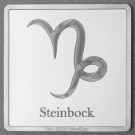 Silberbarren 1oz "Sternzeichen Steinbock" Gravurbarren quadratisch
