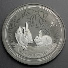 Silbermünze 1/2oz "Hase" 2011 Lunar II – Year of the Rabbit (Australien)