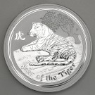 Silbermünze 1kg "Tiger" 2010 Lunar II – Year of the Tiger (Australien)