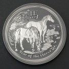 Silbermünze 1oz "Pferd" 2014 Lunar II – Year of the Horse (Australien)