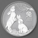 Silbermünze 1oz "Hase" 2023 Lunar III – Year of the Rabbit (Australien)