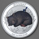 Silbermünze 1oz "Wombat" 2023 (koloriert) (Australien)