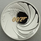 Silbermünze 1oz "James Bond 007" 2020 (PP/HR/vergoldet) James Bond (Tuvalu)