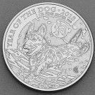 Silbermünze 1oz "Hund" 2018 Lunar – Year of the Dog (Großbritannien)