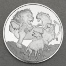 Silbermünze 1oz "Lion vs Hyenas" 2022 Apex Predators (Niue)