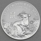 Silbermünze 1oz "Ratte" 2020 Lunar – Year of the Rat (Großbritannien)