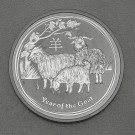 Silbermünze 2oz "Ziege" 2015 Lunar II – Year of the Goat (Australien)