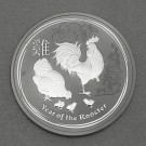 Silbermünze 2oz "Hahn" 2017 Lunar II – Year of the Rooster (Australien)