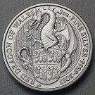Silbermünze 2oz "Red Dragon of Wales" 2017 The Queen's Beasts (Großbritannien)