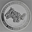 Silbermünze 2oz "Nugget-Welcome Stranger" 2020  (Australien)