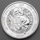 Silbermünze 2oz "Seymour Unicorn" 2024 Royal Tudor Beasts diff. (Großbritannien)