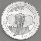 Silbermünze 5oz "Elefant" 2021 African Wildlife (Somalia)
