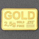 Goldbarren 2,5g Feingoldbarren (Querformat) 
