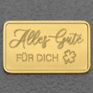 Goldbarren 2,5g Gravur "Alles Gute" 