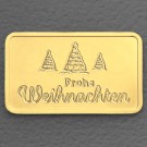Goldbarren 2,5g Gravur "Frohe Weihnachten" 